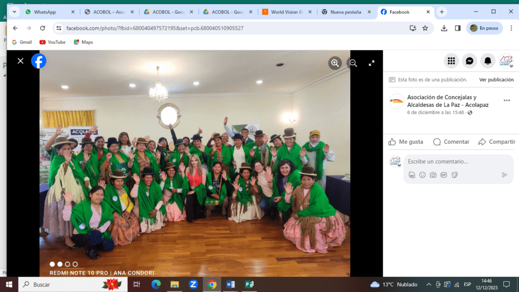 ACTO DE CIERRE DE PROCESO DE CAPACITACIÓN ACOLAPAZ Y OMAK